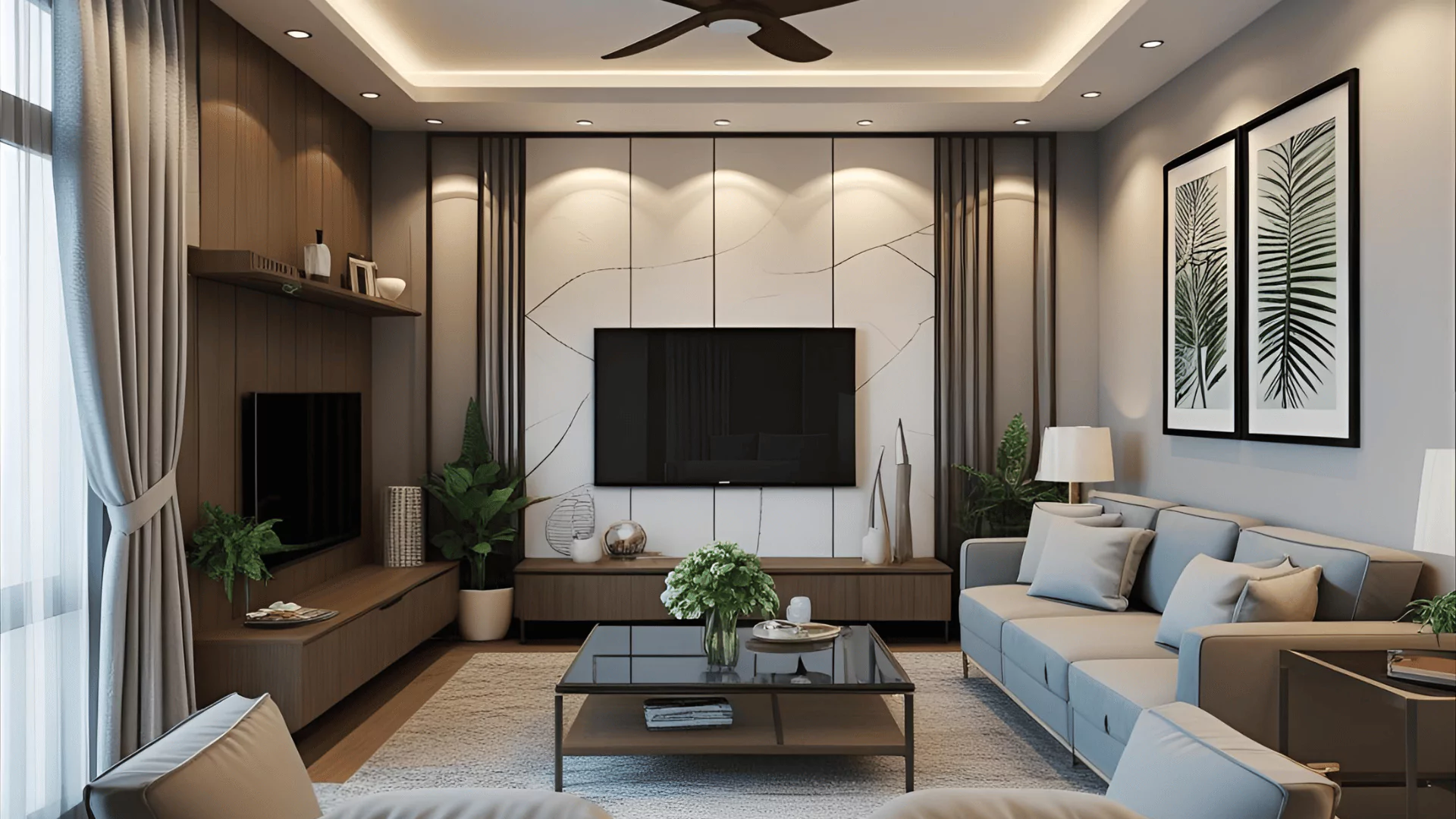 2 BHK Interior Design - Nyati Elan, Wagholi